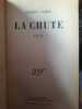 La chute. Camus, Albert.