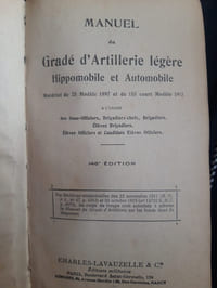 Manuel du gradé d'artillerie légère