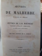 Oeuvres de Malherbe, poésie et prose. Oeuvres de J-B Rousseau. Poésies lyriques complètes par Malherbe, François de, Rousseau, J-B. - Image 2