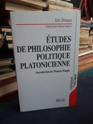 Etudes de philosophie politique platonicienne par Strauss, Leo. - Image 1