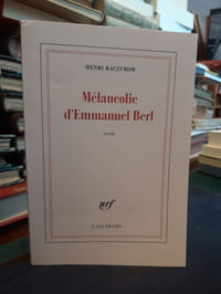 Mélancolie d'Emmanuel Berl