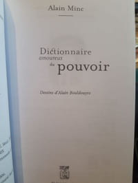Dictionnaire amoureux du pouvoir