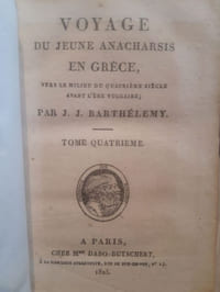 Voyage du jeune Anacharsis en Grece, vers le milieu du quatrieme siecle avant l'ere vulgaire