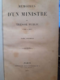 Mémoires d'un ministre du Trèsor Public
