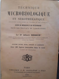 Technique microbiologique et sérothérapique