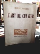 L'art de chanter par Panzera, Charles. - Image 1