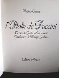 L'Italie de Puccini