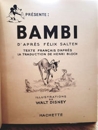 Bambi, d'après Félix Salten