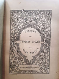 Lexique des termes d'art