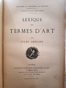 Lexique des termes d'art