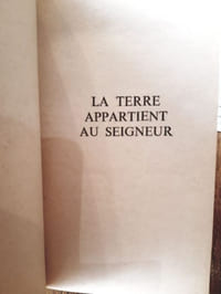 La terre appartient au seigneur