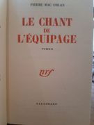 Le chant de l'équipage par Mac Orlan, Pierre. - Image 1