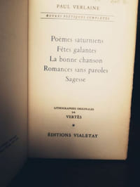 Intégrale 5 volumesv1: Poemes saturniens, fêtes galantes, la bonne chanson, romances sans paroles, sagesse