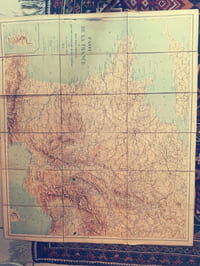 Carte de la France et des pays voisins pour l'étude de la Géographie physique et militaire par le Capitaine Niox