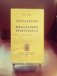 Initiation et réalisation spirituelle