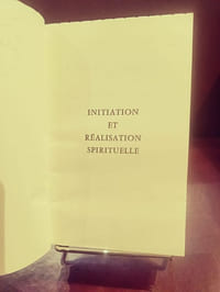 Initiation et réalisation spirituelle