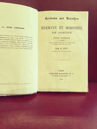 Hermann et Dorothée de Goethe