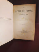 La satire en France au Moyen-Age par Lenient, C. - Image 2