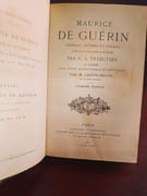 Maurice de Guérin  journal, lettres et poèmes précédés d'une étude biographique et littéraire par M.Sainte BeuveEugénie de Guérin, journal et fragments par Trebutien, G.S. - Image 6