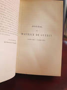 Maurice de Guérin  journal, lettres et poèmes précédés d'une étude biographique et littéraire par M.Sainte BeuveEugénie de Guérin, journal et fragments par Trebutien, G.S. - Image 7