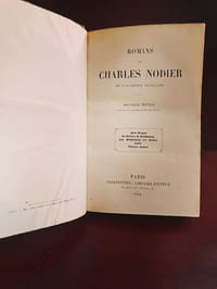 Romans (Jean Sbogar, Le peintre de Saltzbourg, Les méditations du Cloître, Adèle, Thérèse Aubert)
