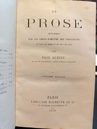 Prose. Etudes sur les chefs d'oeuvre des prosateurs de tous les temps et de tous les pays