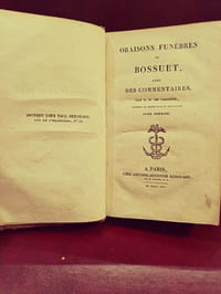 Oraisons funébres de Bossuet, tome 1