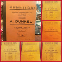 4 Cahiers de Coupe Manuscrits - Académie Dunkel (Lille, Lens, Hénin-Liétard)
