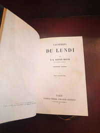 Causeries du Lundi (tome 14-15 et la Table)