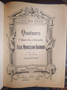 Lot de 4 partitions — Mendelssohn, Quatuors à cordes, collection Litolff (Braunschweig) par Mendelsohn. - Image 6