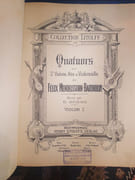 Lot de 4 partitions — Mendelssohn, Quatuors à cordes, collection Litolff (Braunschweig) par Mendelsohn. - Image 8
