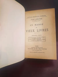 En marge des vieux livres
