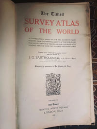 The Times Survey Atlas of the World + The Times Index of pronunciation of geographical names
