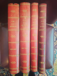 Lot de 4 tomes de L'ami de la jeunesse:- 1863/1866- 1867/1869- 1872/1873- 1884/1885