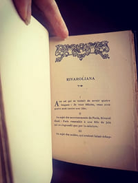 L'esprit de Rivarol