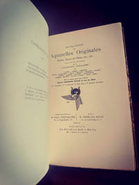 Catalogue des aquarelles originales Sepias, encre de chine etc. de la "collection Guillaume"