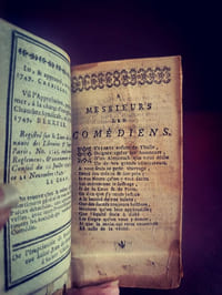 Calendrier historique des théâtres de l'Opéra et des Comédies Françoises et Italienne.