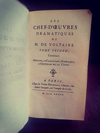 les chefs d'oeuvres dramatiques de M. de Voltaire, tome second