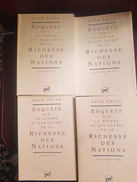 Coffret La richesse des nations en 4 tomes (5 livres + tables / lexiques & index)
