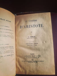 Recueil factice de trois études majeures sur la philosophie antique et la pensée d'Aristote.