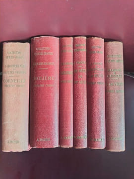Ensemble de 6 volumes d'auteurs & anthologies classiques (Vigny, Musset, Poètes du XVIe, Chateaubriand, Molière, Corneille):LABASTE (H.) & NICOLE (J.) ...