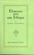 Eléments pour une éthique. JOUHANDEAU Marcel