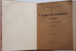 L'Epoque R&eacute;volutionnaire en Rouergue. Etude historique (1789-1801). Eug&egrave;ne Hippolyte et Fernand de Barrau