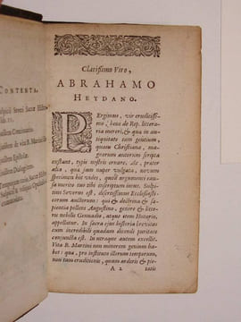 Sulpitii Severi Opera omnia quae extant. . SULPICIUS SEVERUS.