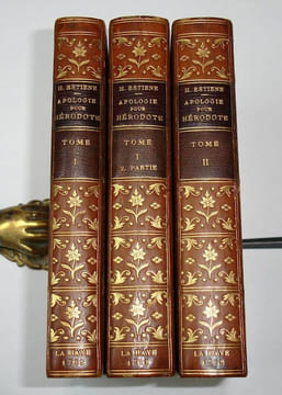 Apologie pour Hérodote, ou traité de la conformité des merveilles anciennes avec les modernes par Henri Estienne. Nouvelle Édition, faite sur la ...