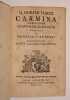Q. Horatii Flacci Carmina collatione scriptorum graecorum illustrata ab Henrico Wagnero. Praefatus est Christ. Adolphus Klotzius.  . HORATIUS.- ...