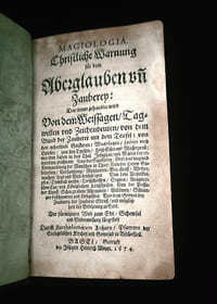 Magiologia: Christliche Warnung für dem Aberglauben und Zauberey: Darinnen gehandlet wird Von dem Weissagen, Tagwellen und Zeichendeuten, von dem Bund der Zauberer mit dem Teufel: von den geheimen Geisteren, Waarsagen, Loosen und Spielen: von den Duelle

