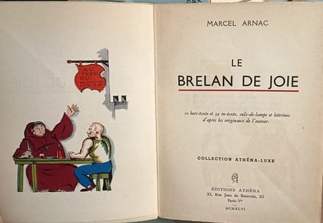 Le brelan de joie / exemplaire numeroté. Marcel Arna c