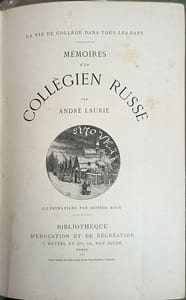 Mémoires d'un collégien russe