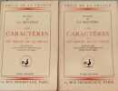 Les Caract&egrave;res ou les mœurs de ce si&egrave;cle/ complet en 2 tomes. Jean de La Bruy&egrave;re
